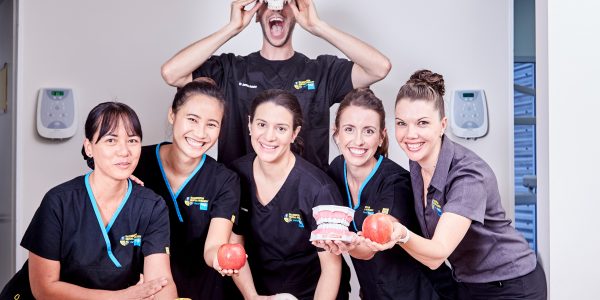 Our Team Apples Teeth Skull